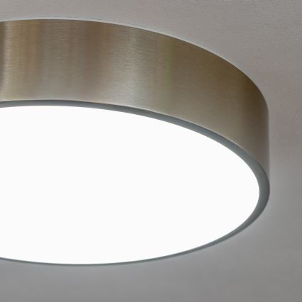 BRILAGI - Lámpara de techo LED para baño POOL LED/24W/230V 3000/4000/5500K diámetro 30 cm IP54 cromo mate