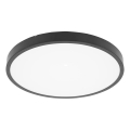 Brilagi - Plafón de techo LED para baño ZENNA, 24 W, 230 V, Ø 35 cm, IP44, antracita