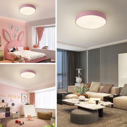 Brilagi - Lámpara de techo LED POOL LED/48W/230V 3000/4000/6000K, diámetro 40 cm, rosa