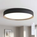 Brilagi - Plafón de techo LED regulable LUCIA 60W/230V 3000-6500K Ø 59 cm negro + mando a distancia