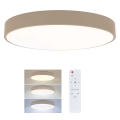 Brilagi - Plafón de techo LED regulable POOL LED/50W/230V 3000-6000K Ø 40 cm beige + mando a distancia