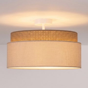 Brilagi - Plafón de techo PADOVA 1xE27/60W/230V Ø 40 cm beige
