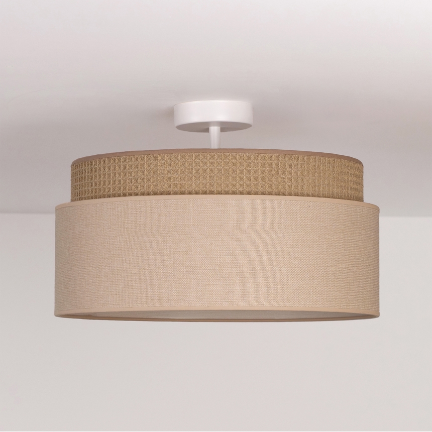 BRILAGI - Plafón de techo PADOVA 1xE27/60W/230V Ø 40 cm beige