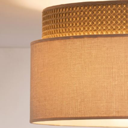 BRILAGI - Plafón de techo PADOVA 1xE27/60W/230V Ø 40 cm beige