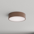 Brilagi - Plafón de techo para baño CLARE con sensor de movimiento y de luz crepuscular 2xE27/24W/230V Ø 30 cm marrón IP54