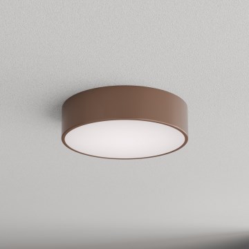 Brilagi - Plafón de techo para baño CLARE con sensor de movimiento y de luz crepuscular 2xE27/24W/230V Ø 30 cm marrón IP54