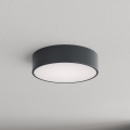 Brilagi - Plafón de techo para baño con sensor de movimiento y sensor crepuscular CLARE 2xE27/24W/230V Ø 30 cm antracita IP54