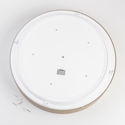 Brilagi - Plafón de techo para baño POOL, 5x portalámparas E27, 15 W, 230 V, Ø 60 cm, IP54, beige