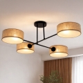 Brilagi - Plafón de techo VIRGO 4xE14/40W/230V beige/negro
