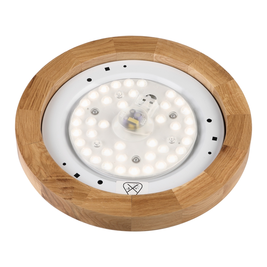 Brilagi - Plafón LED BELLADONNA LED/20W/230V Ø 30 cm blanco/roble