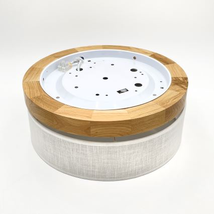 Brilagi - Plafón LED BELLADONNA LED/20W/230V Ø 30 cm blanco/roble
