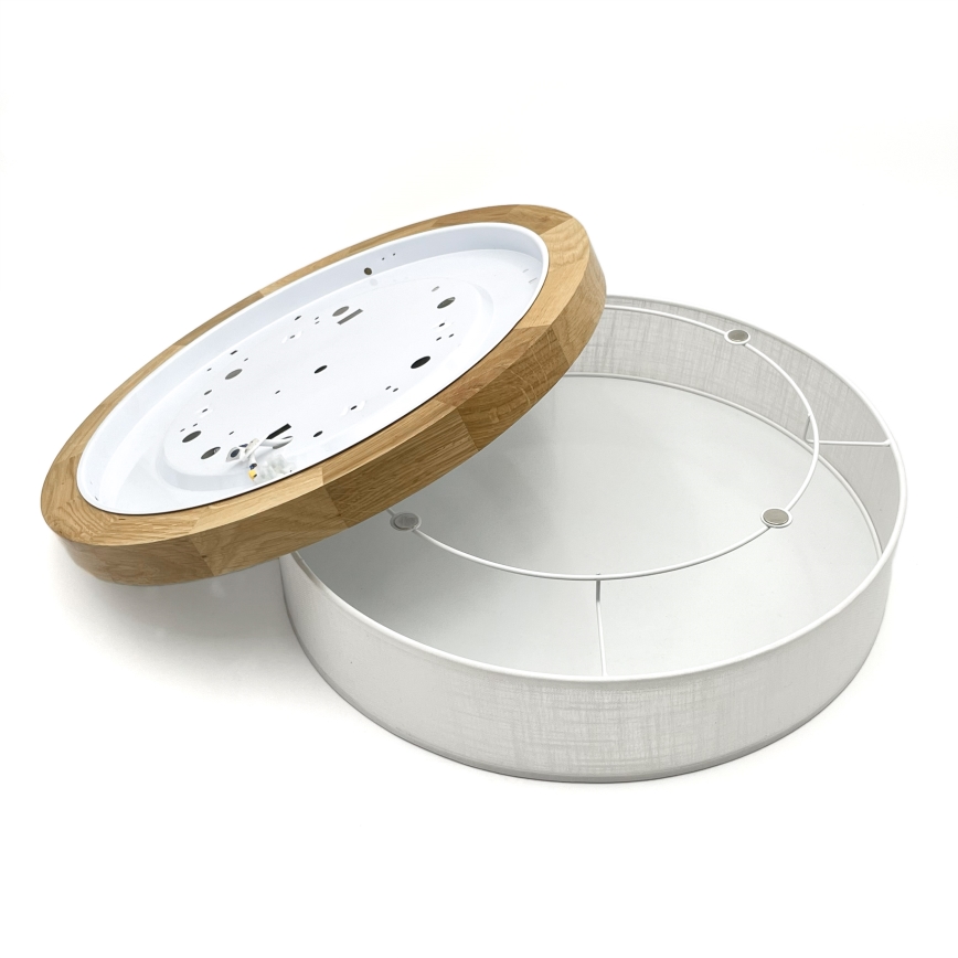BRILAGI - Plafón LED BELLADONNA LED/36W/230V Ø 40 cm blanco/roble