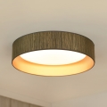 Brilagi - Plafón LED BOSTON ROLLER LED/24W/230V diá. 45 cm paja marrón/dorado