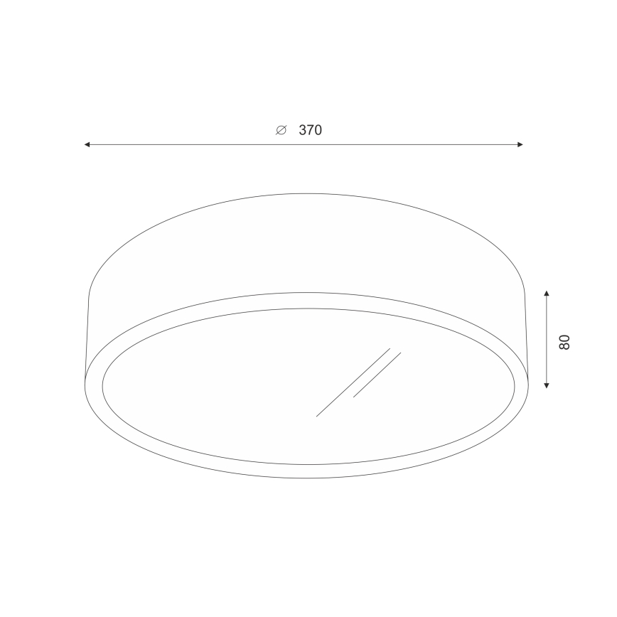 Brilagi - Plafón LED CARVALHO 2xE27/60W/230V roble cereza diá. 37 cm