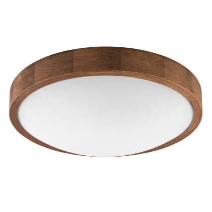 Brilagi - Plafón LED CARVALHO SLIM 2xE27/60W/230V roble cereza diá. 37 cm