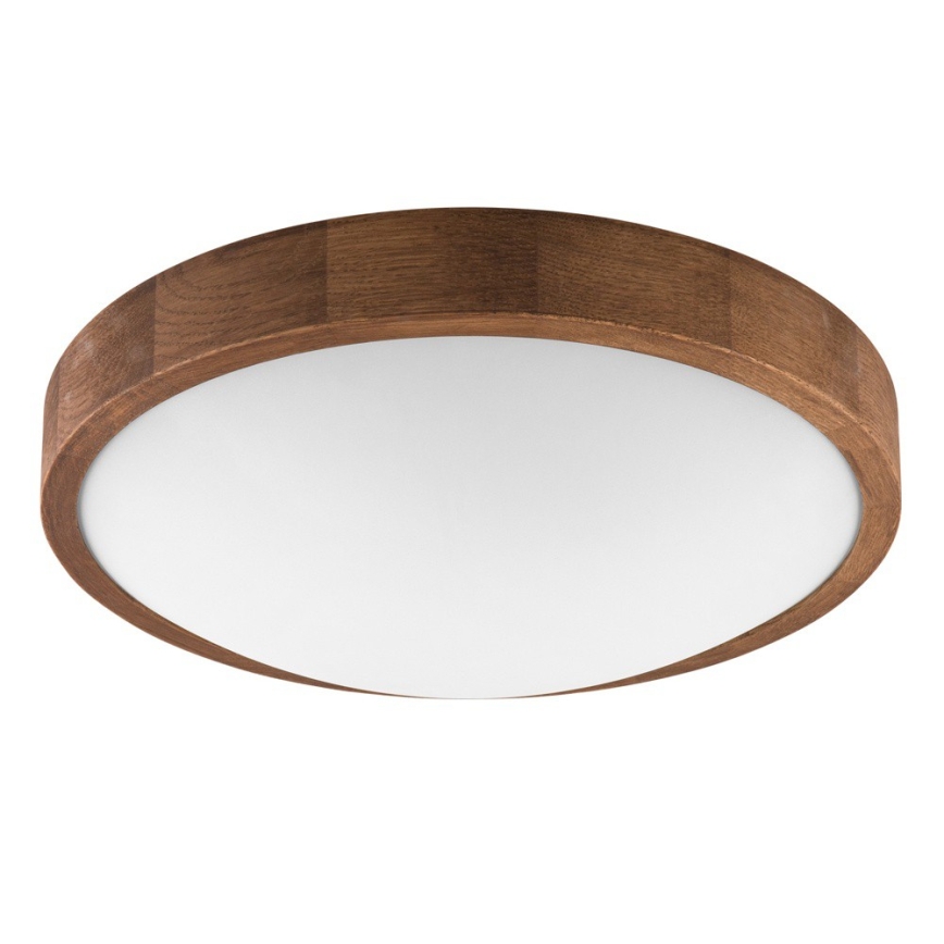 Brilagi - Plafón LED CARVALHO SLIM 2xE27/60W/230V roble cereza diá. 37 cm