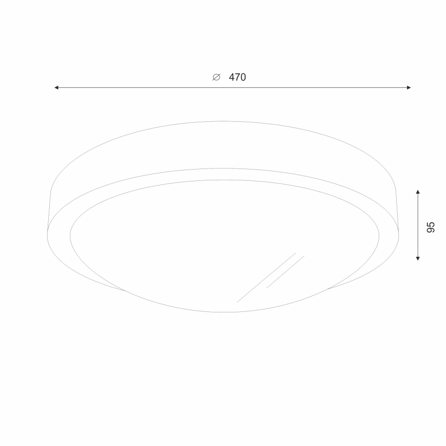 Brilagi - Plafón LED CARVALHO SLIM 3xE27/60W/230V roble cereza diá. 47 cm