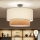 Brilagi - Plafón LED CERIA de montaje en superficie 1xE27/60W/230V Ø 50 cm negro/blanco/beige