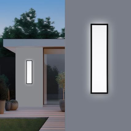 Brilagi- Plafón LED de baño FRAME LED/40W/230V 120x30 cm IP44 negro