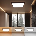 Brilagi - Plafón LED de baño FRAME LED/50W/230V 60x60 cm 3000/4000/6000K IP44 negro