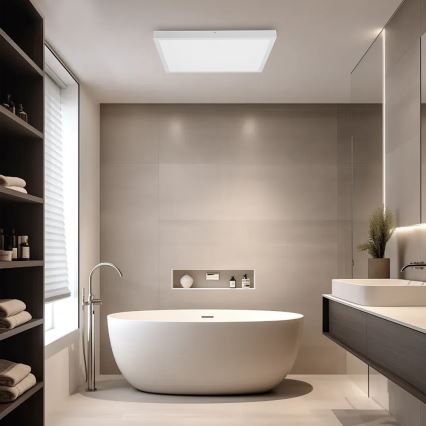 Brilagi - Plafón LED de baño FRAME LED/50W/230V 60x60 cm IP44 blanco