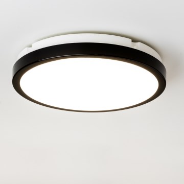 Brilagi - Plafón LED de baño PERA LED/24W/230V diá. 28 cm IP65 negro