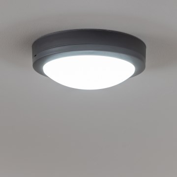 Brilagi - Plafón LED de exterior LED/13W/230V diá. 17 cm IP54 antracita