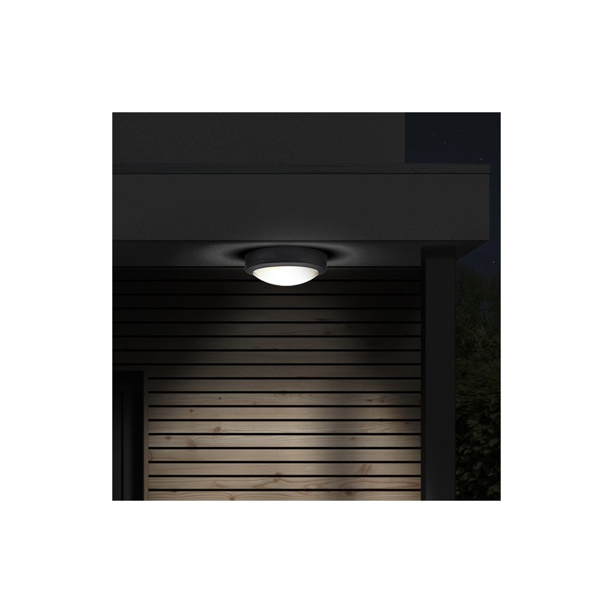 Brilagi - Plafón LED de exterior LED/13W/230V diá. 17 cm IP54 antracita
