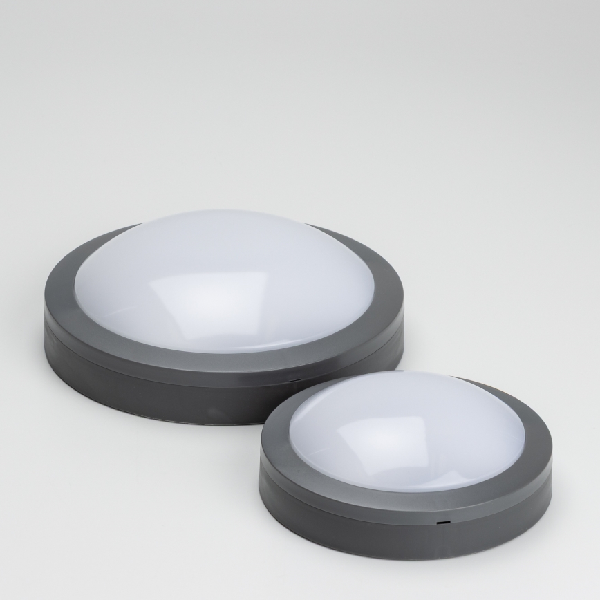 Brilagi - Plafón LED de exterior LED/13W/230V diá. 17 cm IP54 antracita