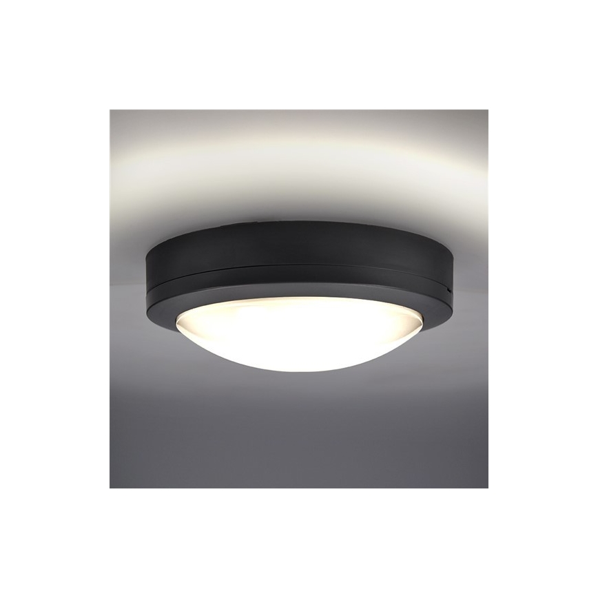 Brilagi - Plafón LED de exterior LED/13W/230V diá. 17 cm IP54 antracita