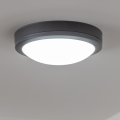 Brilagi - Plafón LED de exterior LED/20W/230V diá. 23 cm IP54 antracita