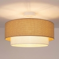 Brilagi - Plafón LED de superficie BOHO ECO 1xE27/10W/230V Ø 40 cm beige/crema