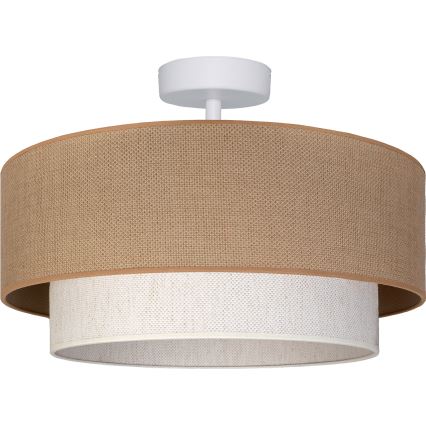 Brilagi - Plafón LED de superficie BOHO ECO 1xE27/10W/230V Ø 40 cm beige/crema