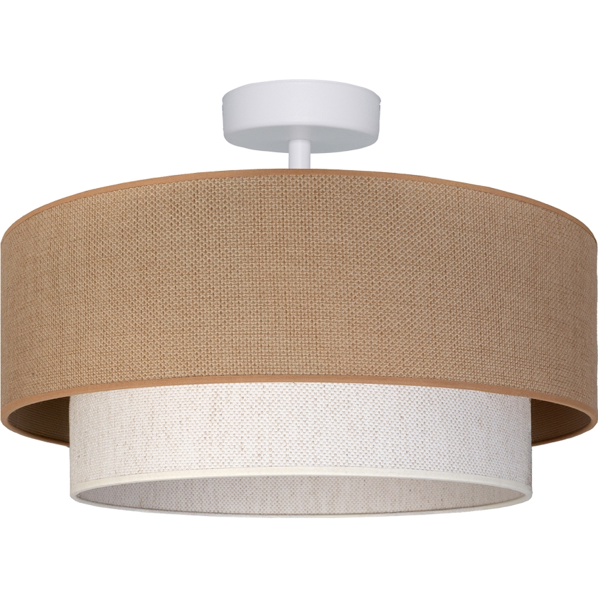 Brilagi - Plafón LED de superficie BOHO ECO 1xE27/10W/230V Ø 40 cm beige/crema