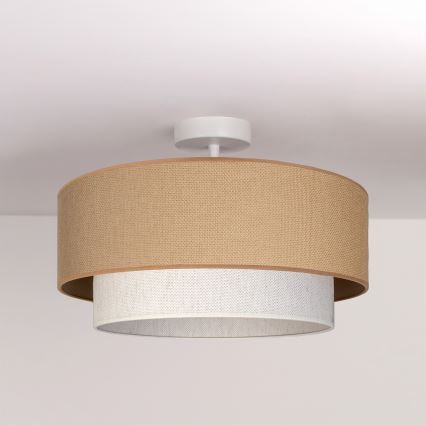 Brilagi - Plafón LED de superficie BOHO ECO 1xE27/10W/230V Ø 40 cm beige/crema