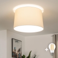 Brilagi - Plafón LED de superficie CERIA 1xE27/40W/230V, diámetro 45 cm, beige