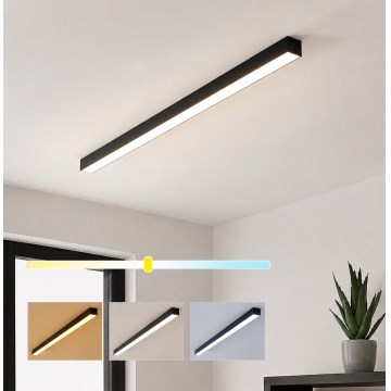 Brilagi - Plafón LED de techo de superficie FULLDAY LED/30/40/50W/230V 2700/4000/6000K 150 cm UGR<19 negro