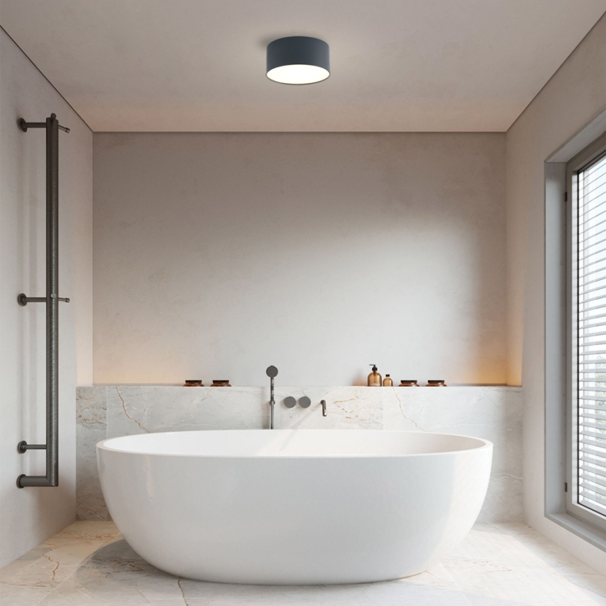 Brilagi - Plafón LED para baño FORIS LED/14W/230V, diámetro 12 cm, antracita, IP44