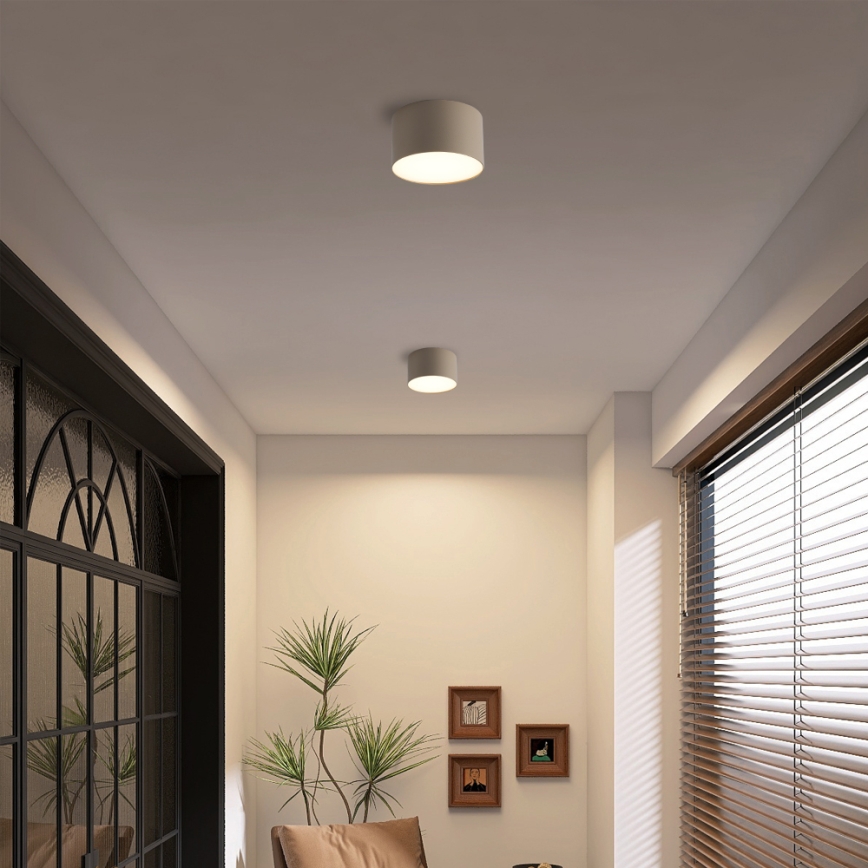 Brilagi - Lámpara de techo LED para baño FORIS LED/9W/230V Ø 9 cm beige IP44 CRI 90