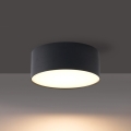 Brilagi - Plafón LED de techo para baño FORIS LED/9W/230V Ø 9 cm negro IP44