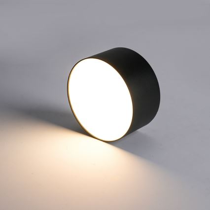 Brilagi - Plafón LED de techo para baño FORIS LED/9W/230V Ø 9 cm negro IP44