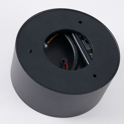 Brilagi - Plafón LED de techo para baño FORIS LED/9W/230V Ø 9 cm negro IP44