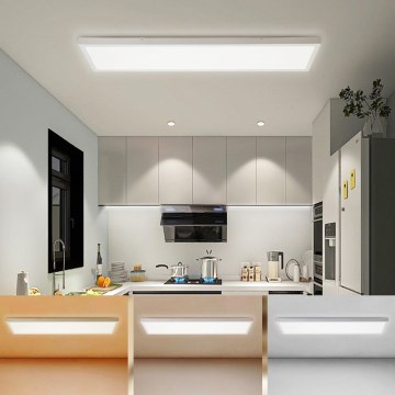 Brilagi - Plafón LED de techo para baño FRAME LED/50W/230V 120x30 cm 3000/4000/6000K IP44 blanco