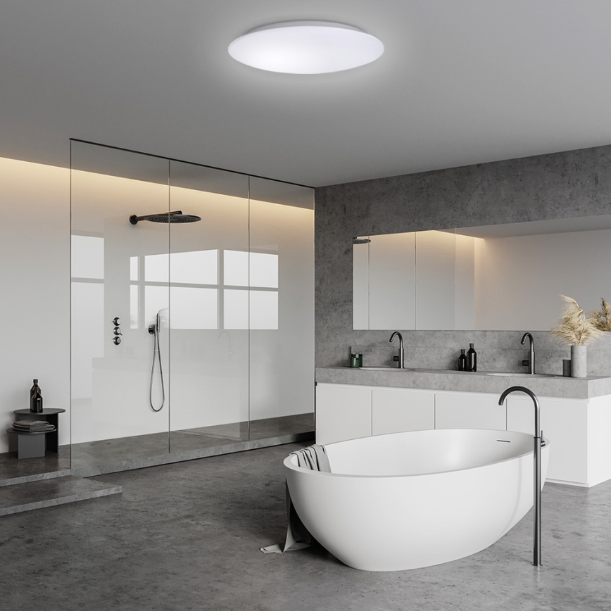 Brilagi - Luminaria de techo LED para baño VESTAS LED/12W/230V Ø 23 cm 3000K IP54