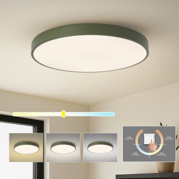 Brilagi - Plafón LED de techo POOL, 100 W, 230 V, 3000/4000/6000 K, Ø 80 cm, verde