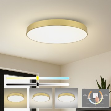 Brilagi - Plafón LED de techo POOL LED/128W/230V 3000/4000/6000K, diámetro 100 cm, dorado
