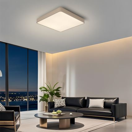 Brilagi - Plafón LED de techo POOL LED/48W/230V 3000/4000/6000K 50x50 cm beige