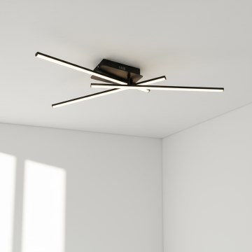 Brilagi - Plafón LED de techo STRIPES LED/30W/230V 51x78 cm negro
