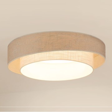 Brilagi - Plafón LED DOVER SHINE LED/26W/230V diá. 60 cm gris/color crema