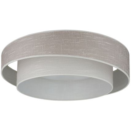 Brilagi - Plafón LED DOVER SHINE LED/26W/230V diá. 60 cm gris/color crema
